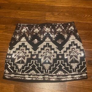 3/$15 ☀️ EUC Express Lined Sequin Mini Skirt